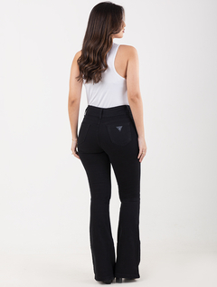 Calça Flare Preto Alepo Black Peletizado-Jeans 1762809 - comprar online
