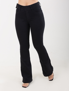Calça Flare Preto Alepo Black Peletizado-Jeans 1762809 na internet