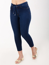 Calça Capri Escura Missiy -Jeans 1762819