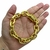 Pulseira 18mm Cadeado Banhado a Ouro 18k - Destake Atacado