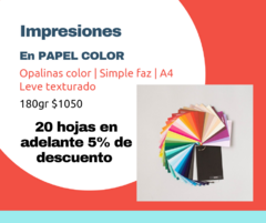 SERVICIO DE IMPRESIÓN | EN PAPEL COLOR SIMPLE FAZ