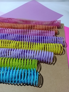 Espirales para encuadernacion de PVC