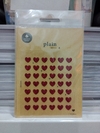 Stickers corazón con glitter | suatelier | 42 pieces