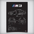 Quadro/Poster Bmw M3 E36 Us Coupe | Preto & Branco - Interlakes | Eternize sua paixão