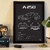 Quadro/Poster Mercedes-Benz A250 | Preto & Branco - comprar online