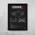 Quadro/Poster Mini Cooper S F55 | Preto & Branco