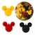 Bolas De Natal Lisas Tema Mickey Mouse - 5 Unidades.