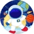 Aplique Redondo Astronauta 5×5 – Pct C/ 10 unid - comprar online