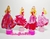 Lembrancinhas Barbie Princesa Tubete 13cm Com Aplique - 5 Unidades. - comprar online