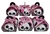 Lembrancinhas Panda Rosa Caixa Bombom - 10 Unidades.