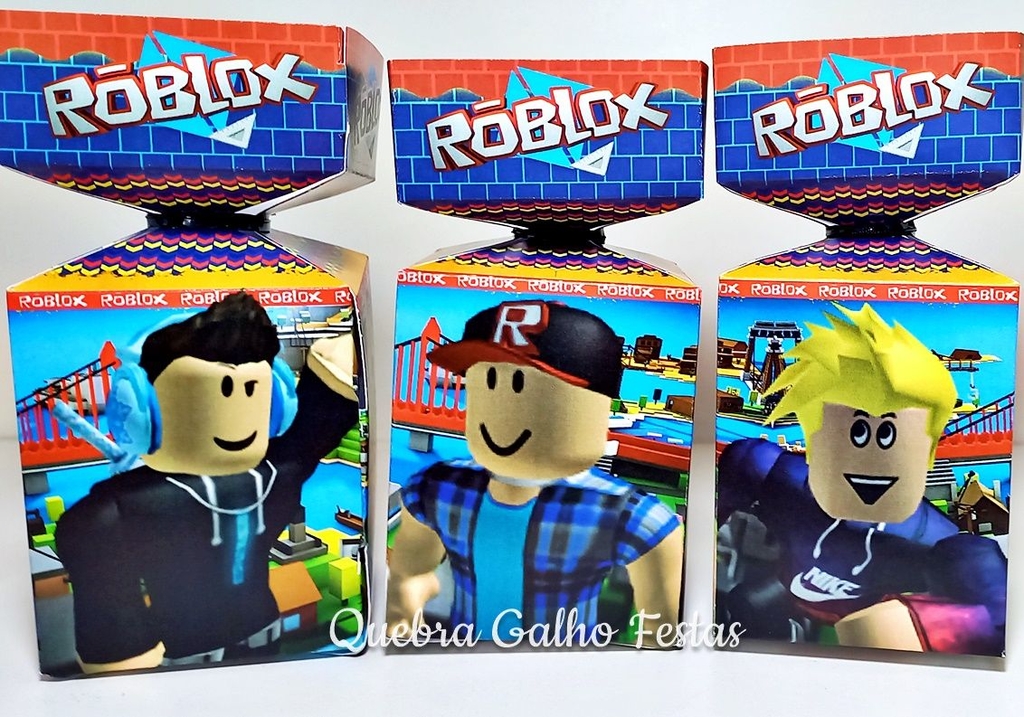 Kit de Personalizados Roblox Menino- 40 Itens