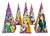 Lembrancinhas Rapunzel Caixa Cone - 10 Unidades