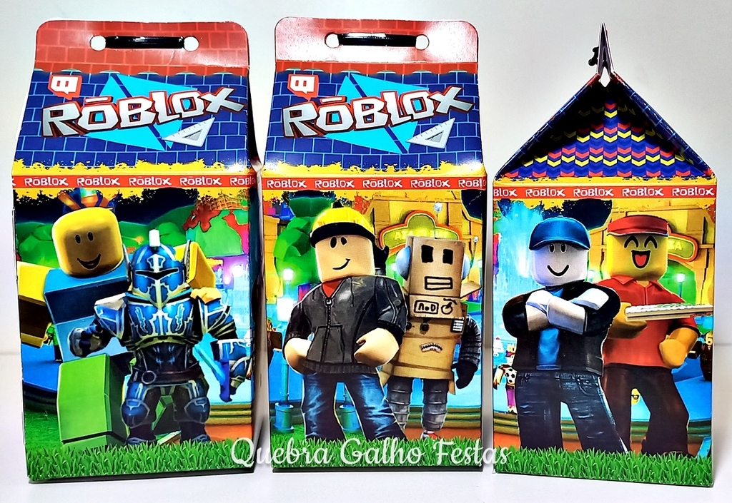 Kit de Personalizados Roblox Menino- 40 Itens