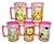 Lembrancinhas Safari Rosa Caneca 400ml - 10 Unidades.