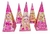 Lembrancinhas Barbie Princesa Caixa Cone - 10 Unidades.