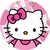 Aplique Redondo Hello Kitty 5×5 – Pct C/ 10 uni