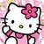 Aplique Quadrado Hello Kitty 5×5 – Pct C/ 10 unid