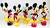 Tubete Mickey Mouse 13cm c/ aplique pct com 5 unid na internet