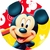 Aplique Redondo Mickey Mouse 5×5 – Pct C/ 10 uni