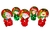 Lembrancinhas De Natal Mini Tubete 8cm Com Aplique Natal - 5 Unidades. na internet