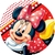 Aplique Redondo Minnie Mouse Vermelha 5×5 – Pct C/ 10 uni - comprar online