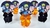 Mini Tubete Naruto C/ Aplique Pct. C/ 10 Unidades - Decoração Festa Aniversário Tubete Aplique.