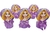 Lembrancinhas Rapunzel Mini Tubete 8 cm Com Aplique - 10 Unidades