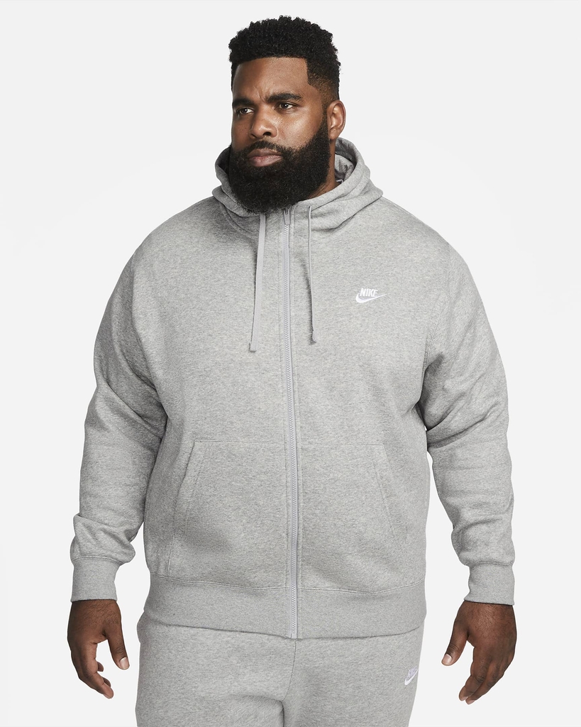 Jaqueta Moletom Nike Sportswear Club Fleece Masculina Zíper