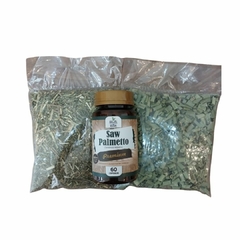 Saw Palmetto 60 cápsulas Quebra Pedra 300g Cavalinha 300g