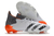 Chuteira Adidas Predator Freak.1 FG na cor Branco e com partes em Cinza e Laranja