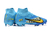 Chuteira Nike Mercurial Superfly 9 Air Zoom KM Ultra FG - Azul e Amarela - MAGNUM SPORT