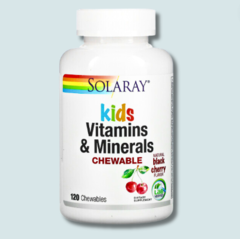 VITAMINAS Y MINERALES MASTICABLES PARA NIÑOS SOLARAY