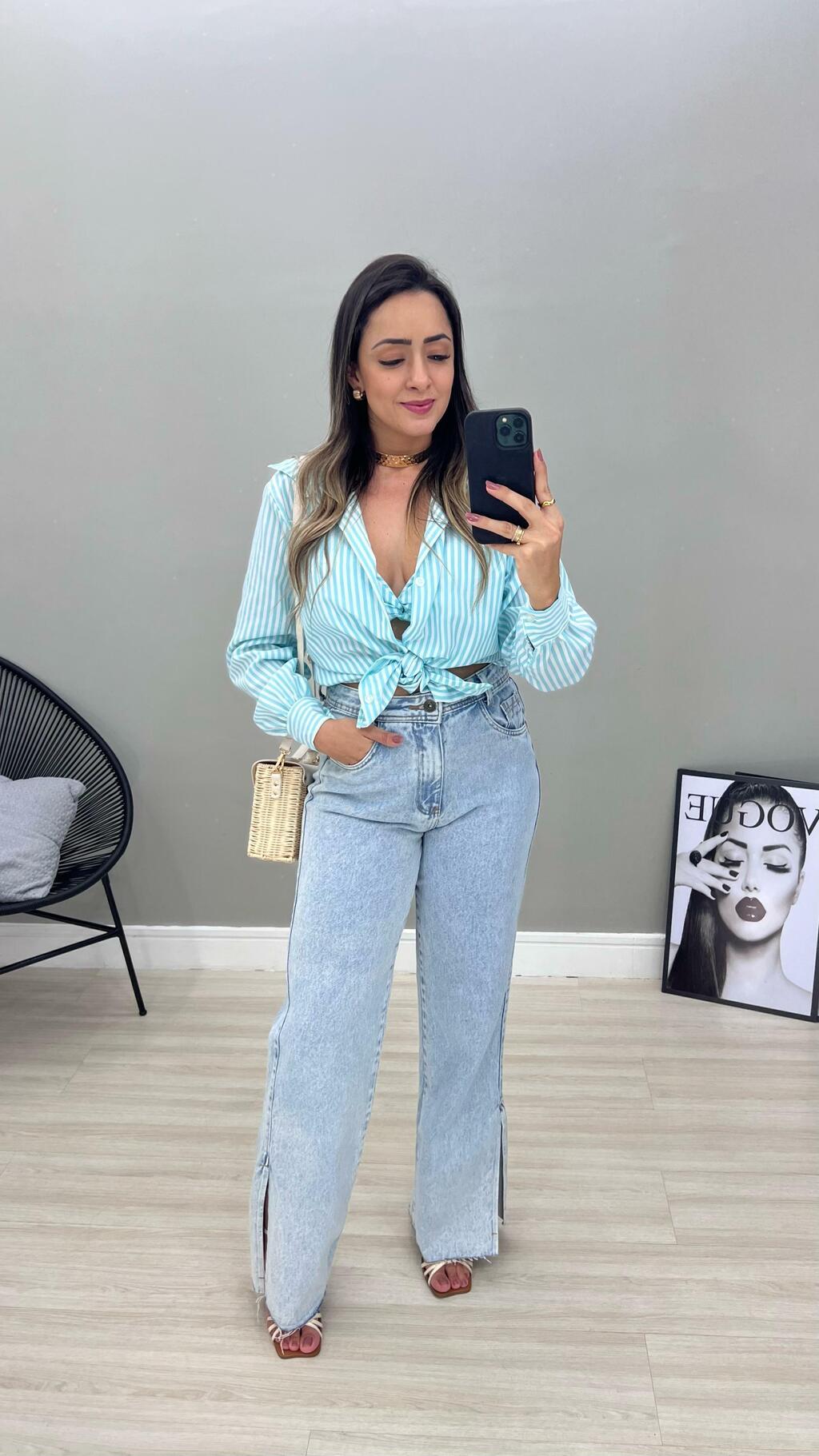 Cal a Jeans Wide Leg Hiscloset Moda Feminina