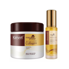 Kit Karseell Máscara Capilar Con Colágeno x 500ml + Maca Power Essence Oil x 50 Ml