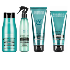 Hairssime Kit Shampoo, Revitalizador, Co-Wash, Crema Activadora Curly Motion Hair Logic