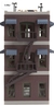 Kits de construção em escala HO de trens realistas - Belvedere Downtown Hotel - APITE ferromodelismo