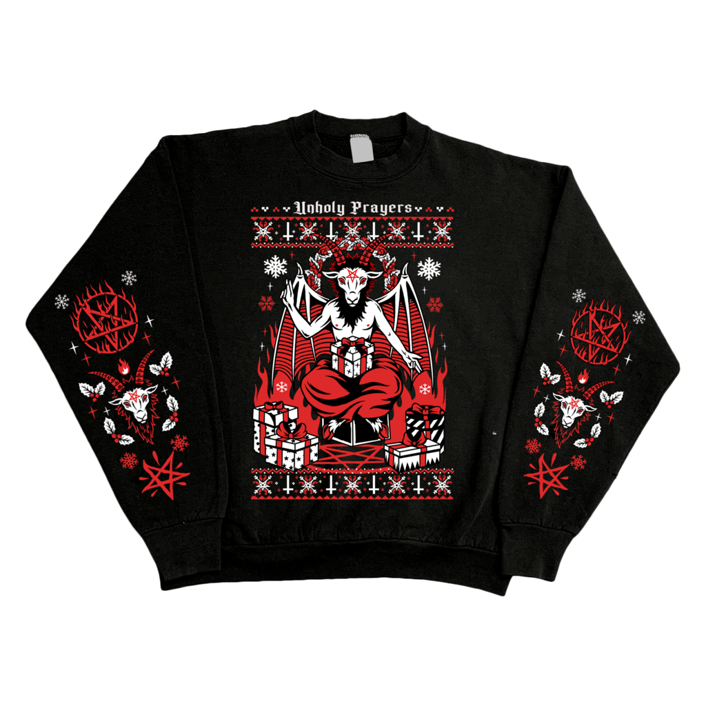 Baphomet ugly sweater outlet