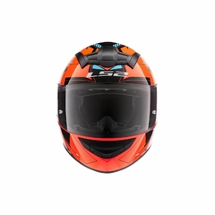 Casco Integral Moto Ls2 352 Rookie Beta Hv Orange Spoiler - tienda online