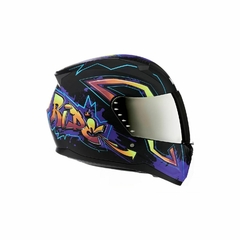 Casco Moto Integral Mac Bass Especial M67 Graffiti Single - comprar online