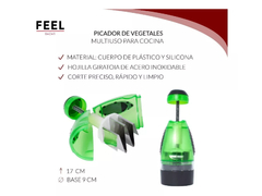 Picador Triturador Manual Multiuso Verduras Cocina - HURLINBOX