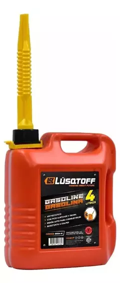 Bidon Combustible Naranja 4 Litros Lusqtoff - comprar online