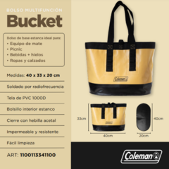Bolso Bucket Multifunción Coleman Estanco Matero 40x33x20 Cm - comprar online