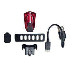 Luz trasera de bicicleta 5Lm recargable con USB Stark