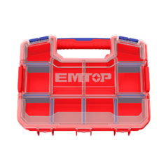 Organizador Plastico Apilable Con Divisiones Emtop Epbx1511