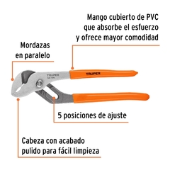 Pinza Pico De Loro 200mm 8 Pulgadas Regulable Truper 17350 - INDUSGHAM