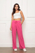 Calça Pantalona de Viscolycra com bolsos Rosa - We Happy Shop