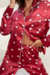 Pijama Feminino de corações conjunto calça e blusa de manga longa - We Happy Shop