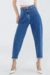 Calça Jeans Feminina Ballon Cintura Alta Azul na internet