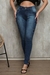 Calça Jeans Skinny Feminina Básica Lavagem Média Azul