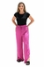 Calça Wide Leg Viscose com Fenda Rosa - We Happy Shop